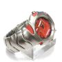 Oakley Blade Brushed Stainless Steel Red Dial Watch