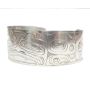 Northwest Coast sterling silver bracelet signed SPLIT EAGLE  