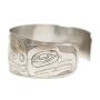 Northwest Coast sterling silver bracelet signed SPLIT EAGLE  