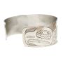 Northwest Coast sterling silver bracelet signed SPLIT EAGLE  