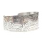 Northwest Coast sterling silver bracelet signed SPLIT EAGLE  