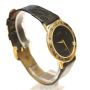 Gucci 3001M Vintage Gold Black Face Watch Leather Band