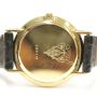 Gucci 3001M Vintage Gold Black Face Watch Leather Band