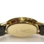 Gucci 3001M Vintage Gold Black Face Watch Leather Band