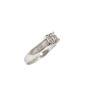 Hearts & Arrows Diamond Ring 0.47ct F VS2 Ideal Cut 19K White Gold 4 Size