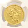 1847 Half Eagle $5 gold coin NGC UNC details