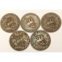 Bank of Upper Canada One Penny tokens  F to AU