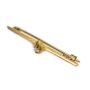 British placer Gold Nugget & Diamond on 1.75 inch 15ct bar pin 