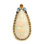 66.4ct Australia Opal Pendant 14K gold & Sapphires & Topaz 