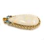 66.4ct Australia Opal Pendant 14K gold & Sapphires & Topaz 