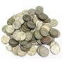 100 x War time silver nickels USA 35% silver content 1942-1945 