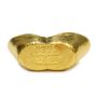 Cast 37.5 grams .9999 One Gold Tael China Hong Kong Sycee Boat ingot bar