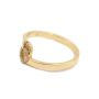 GUCCI GG Running 18k Yellow Gold Diamonds Stacking Ring