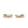 10 Karat Yellow Gold Ladies Diamond Leverback Earrings