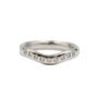 Tiffany & Co Elsa Peretti Platinum Diamond 3mm Curved Wedding Band