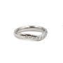 Tiffany & Co Elsa Peretti Platinum Diamond 3mm Curved Wedding Band