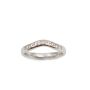 Tiffany & Co Elsa Peretti Platinum Diamond 3mm Curved Wedding Band