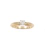 14 Karat Yellow Gold Ladies 0.18 Carat Solitaire Diamond Ring 