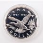 1997 Canada $1 10th Anniversary of the Loon Proof Sterling Silver 