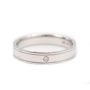 Tiffany & Co Diamond Platinum 4mm Wedding Milgrain Band 