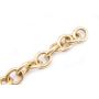 Tiffany & Co. 18K Yellow Gold Chain Link Heart Bracelet 