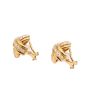 Tiffany & Co. 18k Gold Signature X Diamond Earrings 0.75 cts VVS