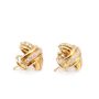 Tiffany & Co. 18k Gold Signature X Diamond Earrings 0.75 cts VVS