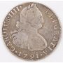 1791 Peru 2 Reales silver coin Lima IJ KM#95 circulated