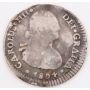 1804 Chile 1 Real silver coin Santiago-FJ KM-57 circulated 