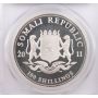 2011 PCGS PR69DCAM Somalia Elephant 1 oz Fine Silver coin