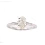1.25ct Oval cut Canadian Diamond 14K wg ring 