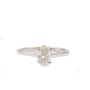 1.25ct Oval cut Canadian Diamond 14K wg ring 