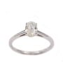 1.25ct Oval cut Canadian Diamond 14K wg ring 