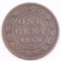 1859 Canada one cent W9/8  VG