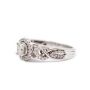10K White Gold Diamond Ring 0.71ctw Round Brilliant SI1 H-J I-2 K Vintage Appraised $2,100