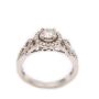 10K White Gold Diamond Ring 0.71ctw Round Brilliant SI1 H-J I-2 K Vintage Appraised $2,100