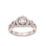 10K White Gold Diamond Ring 0.71ctw Round Brilliant SI1 H-J I-2 K Vintage Appraised $2,100