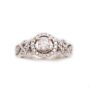 10K White Gold Diamond Ring 0.71ctw Round Brilliant SI1 H-J I-2 K Vintage Appraised $2,100