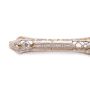 Edwardian Diamond Brooch 14K Yellow & White Gold Filigree Bar w/Appraisal $1,400