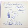 Charles Schultz Signed Snoopy Drawing & letter plus collectibles with provenance