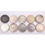 10x 1949 Canada Silver Dollars 10-coins