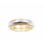 Tiffany & Co. Two-Tone Platinum and 18k Yellow Gold Milgrain Wedding Band Ring 
