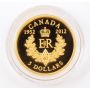 2012 Canada $5 Gold Coin Royal Cypher Queen's Diamond Jubilee 1/10 oz 