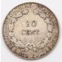 1900 French Indo-China 20 cents EF/AU