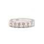 18K White Gold Ladies Diamond Ring 0.56ctw 7x Round Brilliant SI1-SI2 Size 6 