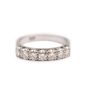 18K White Gold Ladies Diamond Ring 0.56ctw 7x Round Brilliant SI1-SI2 Size 6 