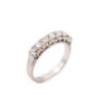18K White Gold Ladies Diamond Ring 0.56ctw 7x Round Brilliant SI1-SI2 Size 6 