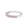 14K white gold Ladies 0.16 Carat Diamond Ring Size 4