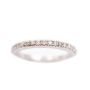 14K white gold Ladies 0.16 Carat Diamond Ring Size 4