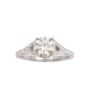 1.20 Carat Round Brilliant Platinum Engagement Ring GIA SI2, I Color